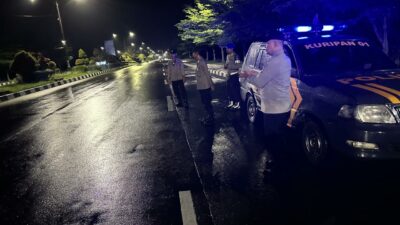 Gelar Patroli Malam, Polsek Kuripan Cegah Kejahatan di Bypass