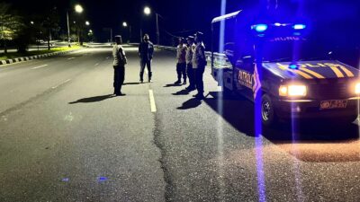 KRYD Polres Lombok Barat, Jaga Keamanan Jalur BIL I dan II Saat Dini Hari