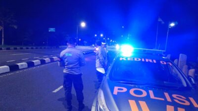 Malam di Bypass BIL Aman Terkendali, Patroli Intensif Polsek Kediri Beri Rasa Aman