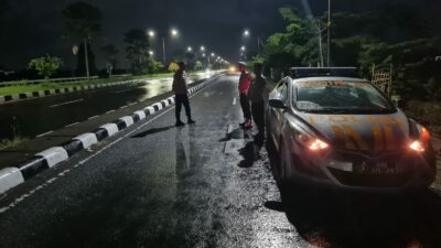 Malam di Kediri, Patroli Blue Light Gempur Aksi Begal dan Balap Liar