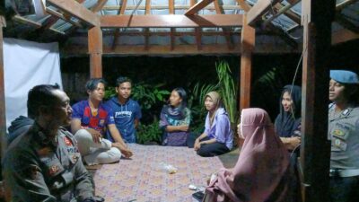 Patroli Blue Light Polsek Lembar Sinergi Jaga Malam, Wujudkan Kamtibmas Kondusif