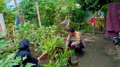 Ketahanan Pangan: Polisi Bantu Warga Optimalkan Pekarangan Rumah
