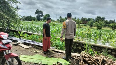 Bhabinkamtibmas Labuapi Aktif Dorong Ketahanan Pangan di Tingkat Petani