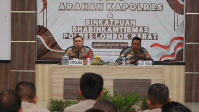 Kapolres Lombok Barat Tekankan Peran Krusial Bhabinkamtibmas dalam Harkamtibmas