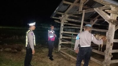 Tingkatkan Keamanan, Polsek Sekotong Fokus Patroli Kandang Ternak