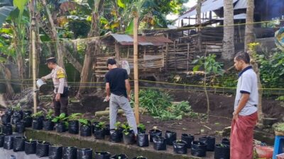 Polisi dan Pemuda Bersatu Jaga Lingkungan dan Dorong Ketahanan Pangan di Kuripan