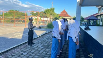 Satlantas Lombok Barat Kolaborasi dengan SMAN 1 Gerung dalam Patroli Keamanan