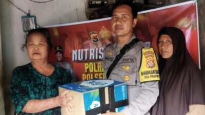 ‘Nutrisi Mantap’, Bentuk Kepedulian Polri pada Warga Kurang Mampu