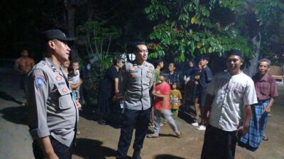 Antisipasi Kejahatan, Polsek Lembar Intensifkan Patroli Malam Hari