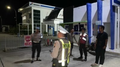 Polsek Sekotong Intensifkan Patroli Malam di Obyek Vital, Jamin Keamanan Depot LPG Lombok
