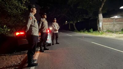 Polsek Kediri Gencarkan Patroli Malam untuk Cegah 3C dan Balap Liar
