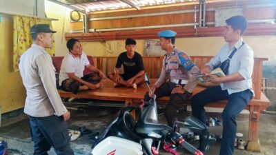 Cegah Gangguan Kamtibmas, Polsek Kediri Lakukan Patroli Humanis