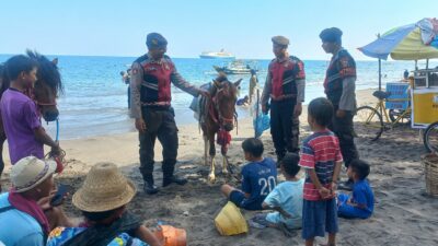 Polres Lombok Barat Tingkatkan Patroli Preventif di Obyek Wisata Pantai Cemara Lembar