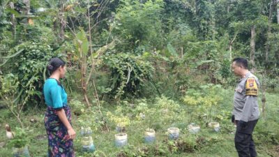 Polsek Batulayar Gencarkan Program Ketahanan Pangan Melalui Silaturahmi Bhabinkamtibmas