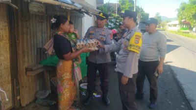 Polsek Kediri Terus Bergerak, Program Jumat Berkah Peduli Stunting Sudah Berjalan Lebih dari Dua Tahun