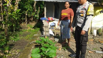 Bhabinkamtibmas Desa Jagaraga Sosialisasikan Program Ketahanan Pangan