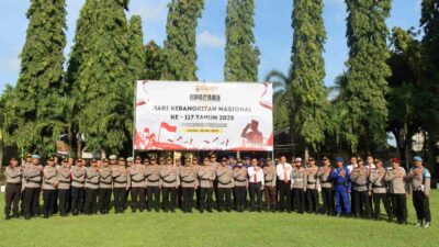 Upacara Harkitnas di Polres Lombok Barat, Teguhkan Nasionalisme dan Dedikasi