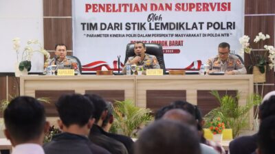 Tingkat Kepuasan Publik Tinggi, Polres Lombok Barat Jadi Lokasi Penelitian STIK Polri