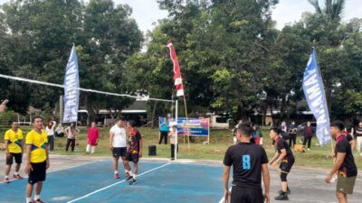 Atmosfer Persaudaraan dan Sportivitas di Voli Bhayangkara Lombok Barat