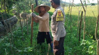 Bhabinkamtibmas Taman Ayu Galakkan Ketahanan Pangan Keluarga