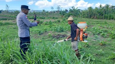 Polri Dorong Pertanian Produktif di Desa Pelangan, Sekotong