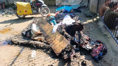 Rumah Warga di Lembar Selatan Ludes Dilalap Api, Kerugian Ditaksir Capai Puluhan Juta Rupiah