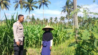 Sinergi Polri dan Petani Eyat Mayang Perkuat Ketahanan Pangan Nasional