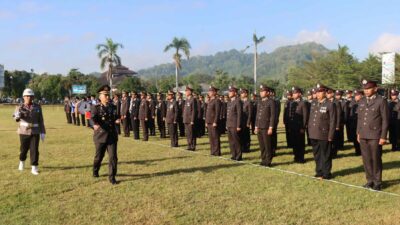 Polres Lombok Barat Gaungkan Astacita dalam Peringatan Hari Bhayangkara
