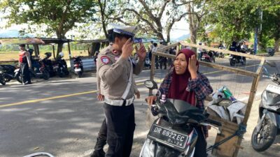 Kamseltibcar Lantas Diperkuat, Polres Lombok Barat Gelar Operasi di Kecamatan Gerung