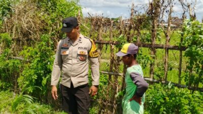 Bhabinkamtibmas di Labuapi dan Warga Bersinergi Jaga Ketahanan Pangan Nasional