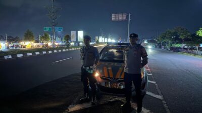 Patroli Blue Light Polsek Kediri Cegah Kejahatan Jalanan di Jalur Rawan BIL Lombok Barat