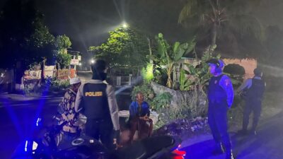Patroli Malam Intensif Polres Lombok Barat Amankan Kecamatan Kuripan dari 3C dan Balap Liar