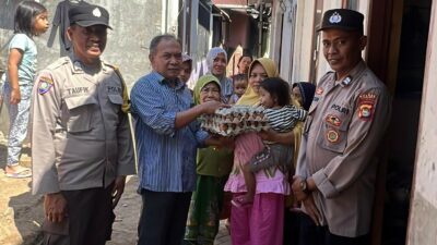Polsek Kediri Terus Galakkan Program Peduli Stunting di Desa Kediri