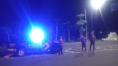 Tingkatkan Keamanan, Polres Lombok Barat Intensifkan Patroli Blue Light di Jalur Bypass BIL II