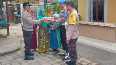 Program Telur Polsek Kediri Dapat Dukungan Pemuda Desa Gelogor, Wujudkan Zero Stunting