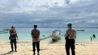 Upaya Polsek Sekotong Ciptakan Wisata Aman di Pantai Elak-Elak Lombok Barat
