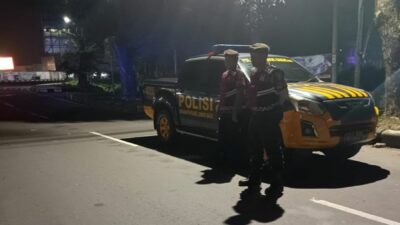 Antisipasi Kejahatan Malam, Sat Samapta Patroli ke Desa Rumak